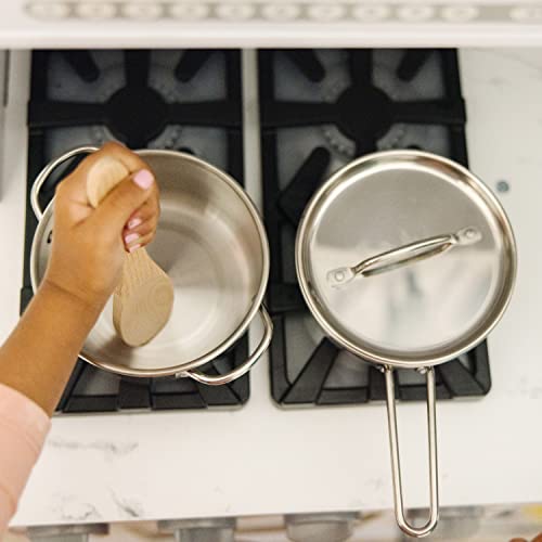 Melissa & Doug Kids Stainless Steel Pots & Pans