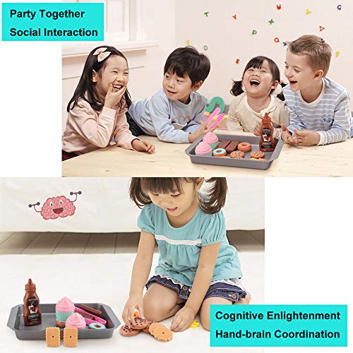 Elitoky Kids Cookie Play Food Set