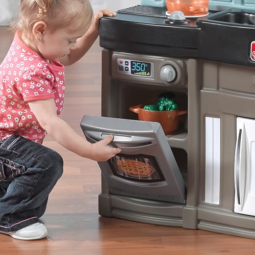 Interactive Kids Kitchen Playset with Lights & Sounds