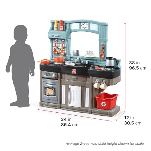 Interactive Kids Kitchen Playset with Lights & Sounds