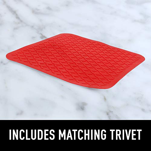 Elbee Home Heat-Resistant Oven Mitts with Bonus Pot Holder
