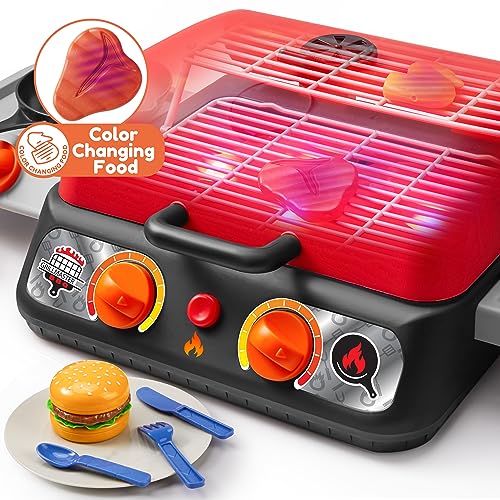 Extra Large 2-Layer BBQ Grill Playset for Kids