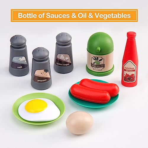 JokerKing 35-Piece Kids Pretend Kitchen Playset