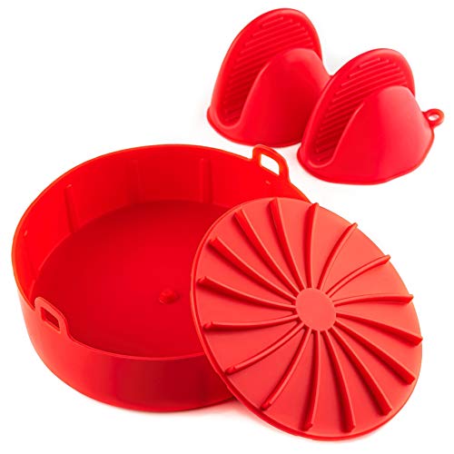 Mint Living Air Fryer Silicone Pot + Oven Mitts