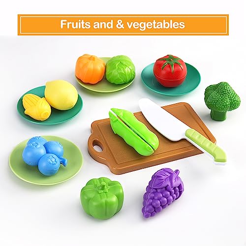 JokerKing 35-Piece Kids Pretend Kitchen Playset