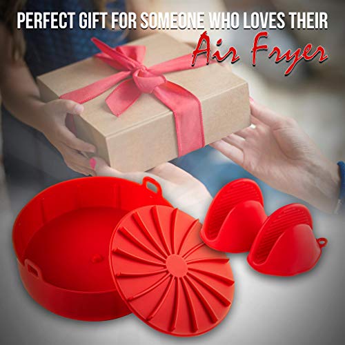 Mint Living Air Fryer Silicone Pot + Oven Mitts