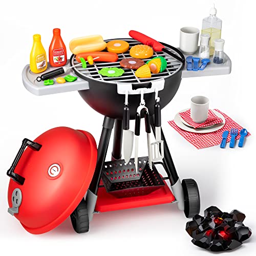 34-Piece Kids BBQ Grill Playset and Accessories