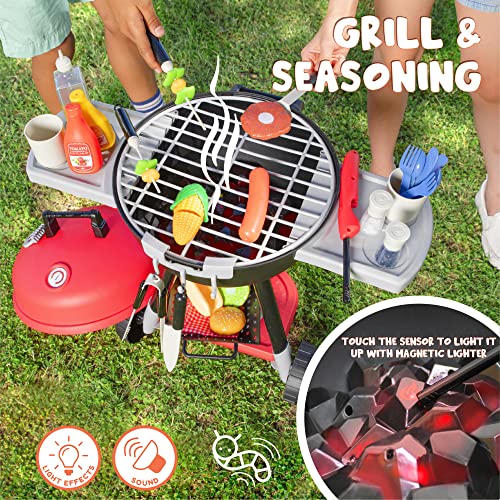 34-Piece Kids BBQ Grill Playset and Accessories
