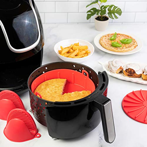 Mint Living Air Fryer Silicone Pot + Oven Mitts