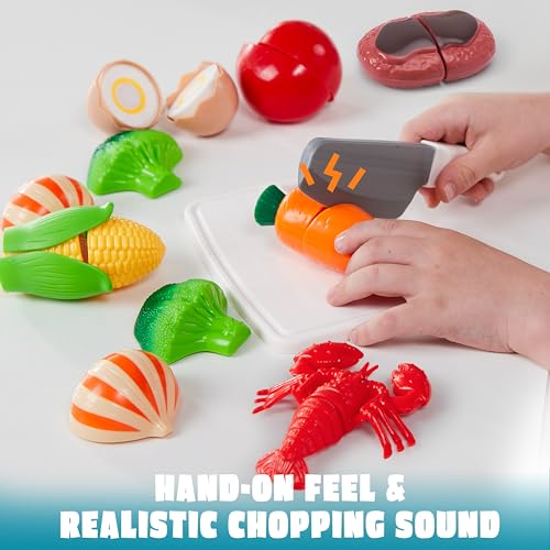 Kids Play Kitchen Food Set with Appliances
