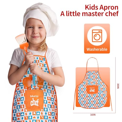 46-Piece Kids Kitchen Playset with Accessories