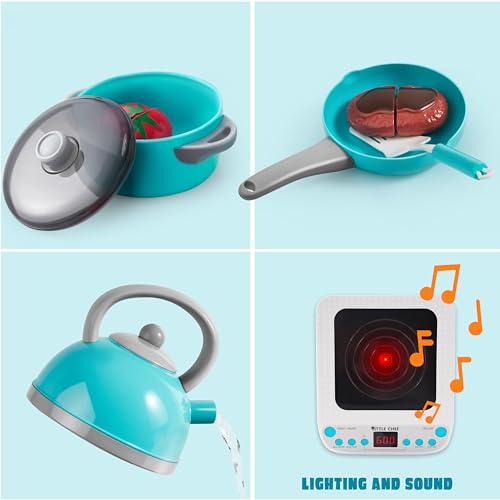Kids Play Kitchen Food Set with Appliances