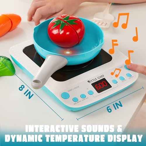 Kids Play Kitchen Food Set with Appliances
