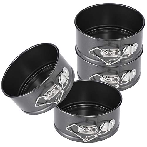 Mini 4-Inch Nonstick Springform Pan Set for Air Frying