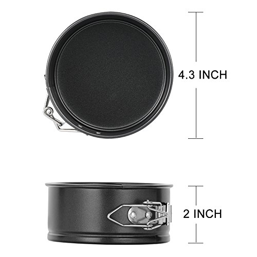 Mini 4-Inch Nonstick Springform Pan Set for Air Frying