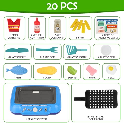 Kids Color Changing Cooking Grill Playset