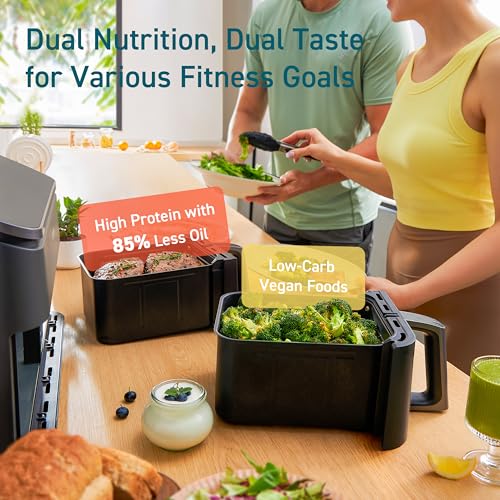 COSORI 9Qt Dual Basket Air Fryer with Recipes