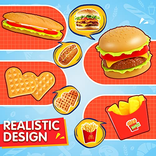 FINGOOO Pretend Play Food Set for Kids