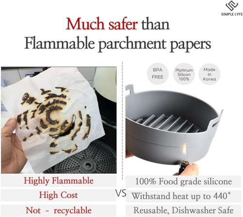 Extra Strong Silicone Pot Liner for Air Fryers
