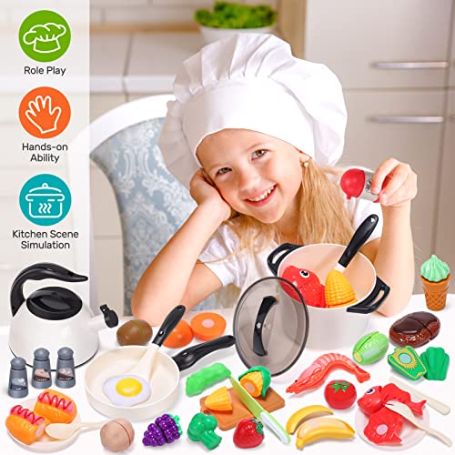 Cute Stone Kids Kitchen Playset with Accessories