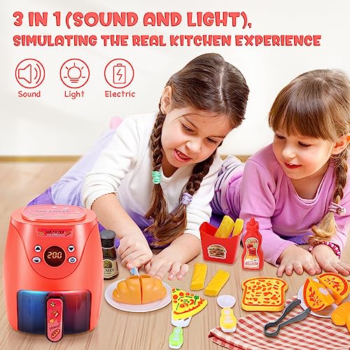 GAGAKU Kids Air Fryer Play Kitchen Set
