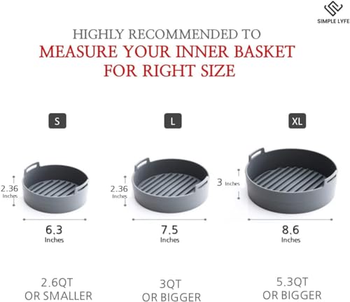 Extra Strong Silicone Pot Liner for Air Fryers