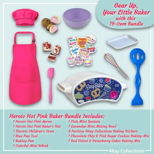 Heroic Hot Pink Kids Baking Oven Bundle
