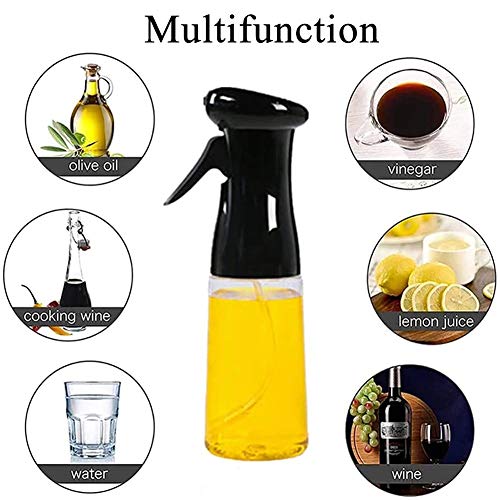 210ml Olive Oil Sprayer for Air Frying - Black