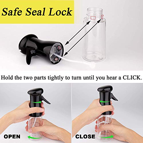 210ml Olive Oil Sprayer for Air Frying - Black