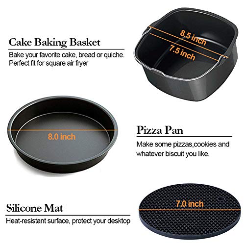 Deluxe 11-Piece Air Fryer Accessories Set & Recipe Book