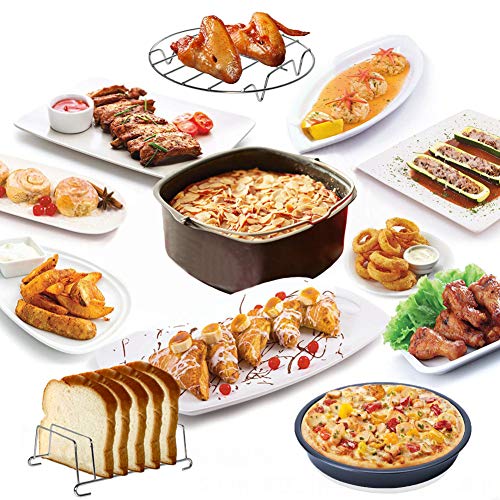 Deluxe 11-Piece Air Fryer Accessories Set & Recipe Book