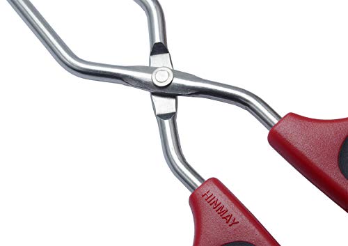 HINMAY 11-Inch Stainless Steel Scissor Cooking Tongs