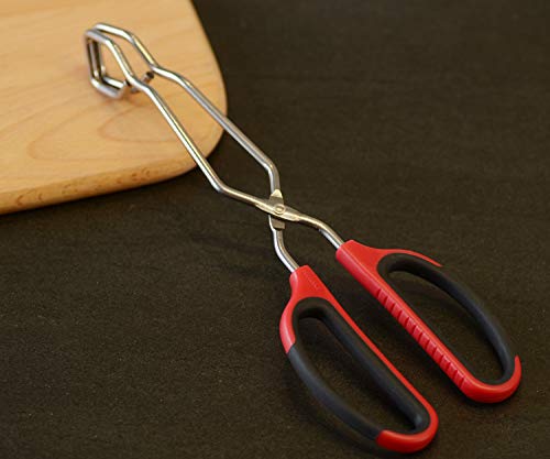 HINMAY 11-Inch Stainless Steel Scissor Cooking Tongs