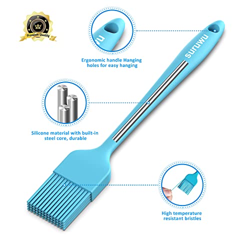 Set of 4 Silicone Pastry Brushes for Cooking