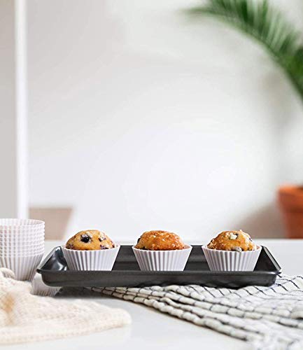 Silicone Baking Cups Cupcake Liners, 12 Pack Non-Stick