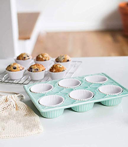 Silicone Baking Cups Cupcake Liners, 12 Pack Non-Stick