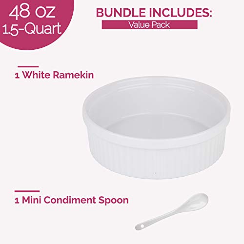 Large Ceramic Ramekins with Spoon for Air Frying