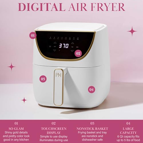 Paris Hilton 6-Quart Touchscreen Air Fryer