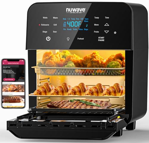 15.5Qt Nuwave Brio X-Large Air Fryer Rotisserie Oven
