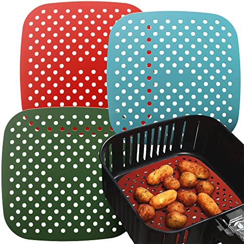 Silicone Air Fryer Liners (3 Pack) - Non Stick Mats