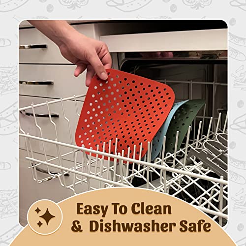 Silicone Air Fryer Liners (3 Pack) - Non Stick Mats