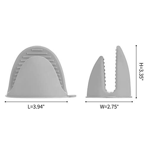 4PCS Silicone Oven Mitts, Heat Resistant, Kitchen Potholders