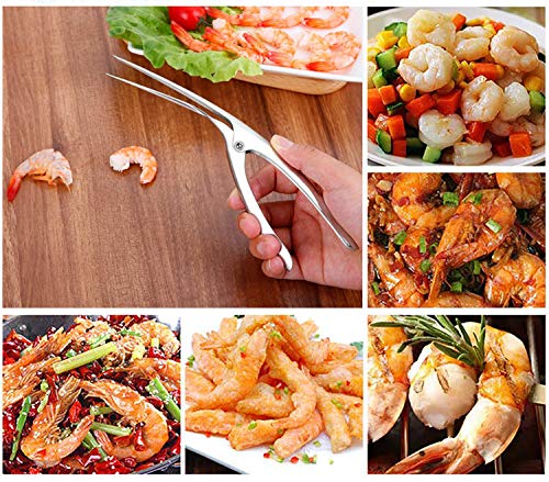 2-Piece Shrimp Deveiner & Peeler Set - Perfectly Cleaned!