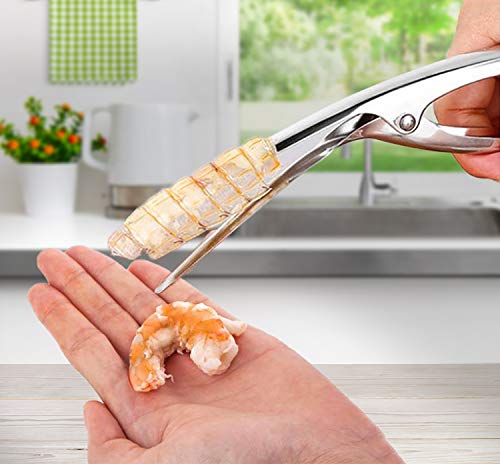 2-Piece Shrimp Deveiner & Peeler Set - Perfectly Cleaned!