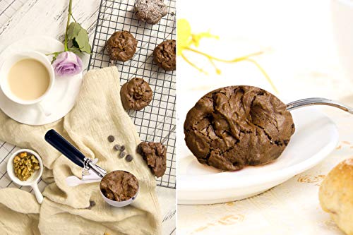 Stainless Steel Cookie Scoop Set: Small, Medium, Large