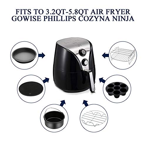 9 Piece Air Fryer Accessory Set for Various Brands
