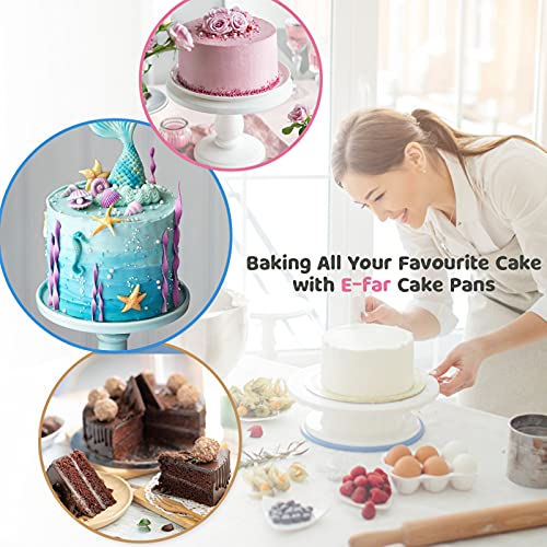 Stainless Steel Round Cake Pan Set, Non-Toxic & Healthy