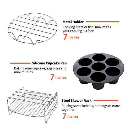 9 Piece Air Fryer Accessory Set for Various Brands