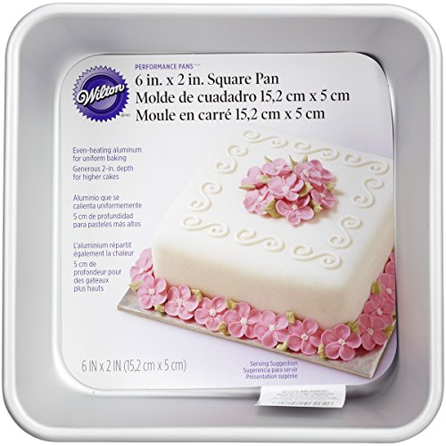 6" Square Wilton Performance Pans for Air Frying