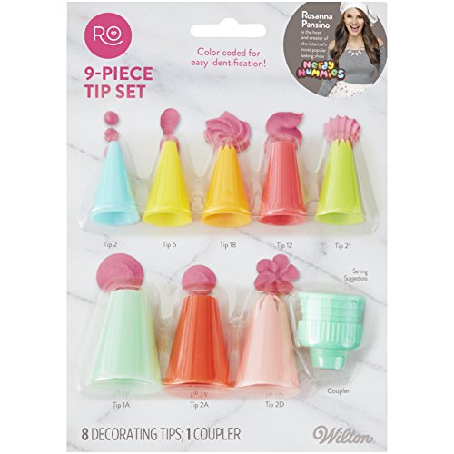 Wilton 9 Piece Air Frying Decorating Tip Set